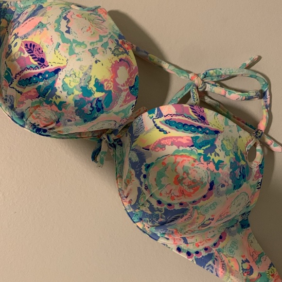 Victoria’s Secret neon push-up bikini top 34DD - Picture 8 of 8